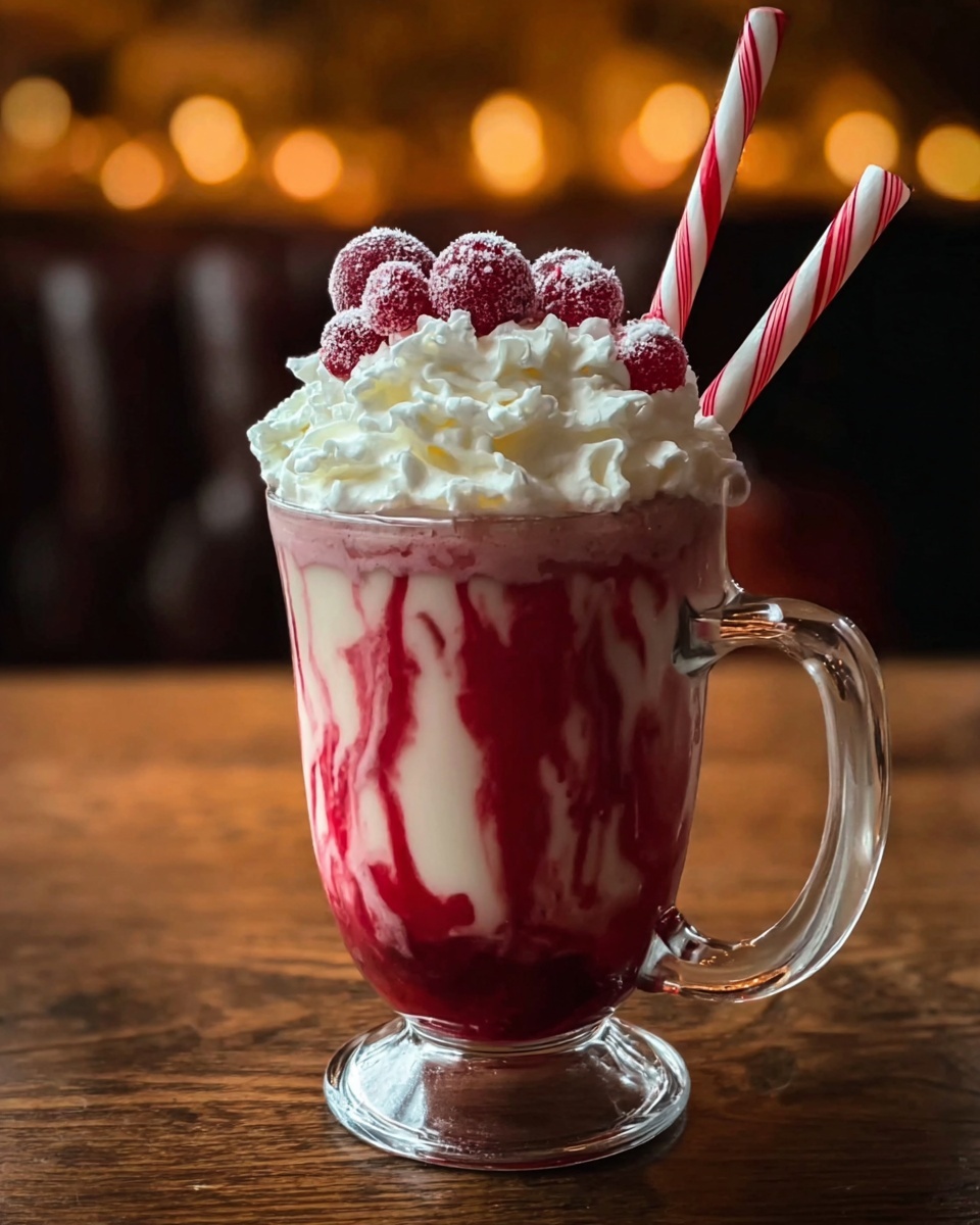 Candy Cane Christmas Punch Recipe - Recipe Image