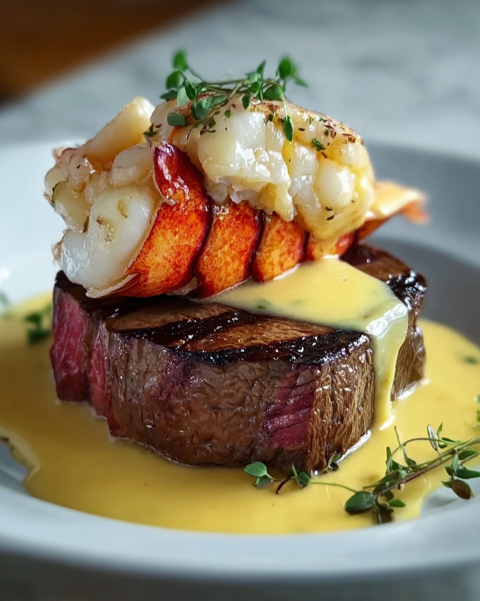 Surf and Turf with Hollandaise Sauce Recipe - Recipe Image