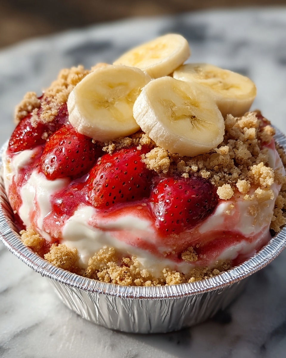 Strawberry Crunch Banana Pudding Recipe - Recipe Image