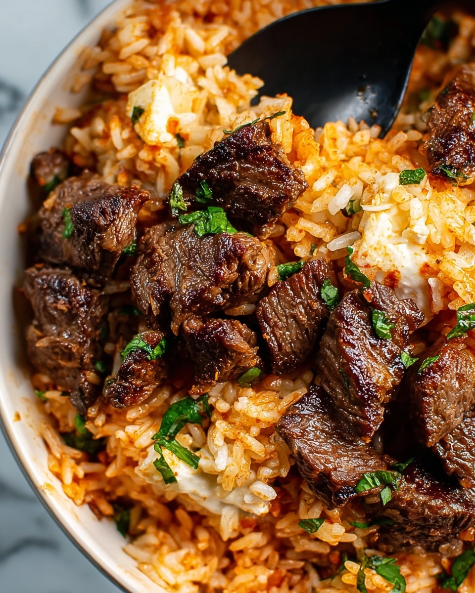 Steak & Queso Rice Recipe - Recipe Image