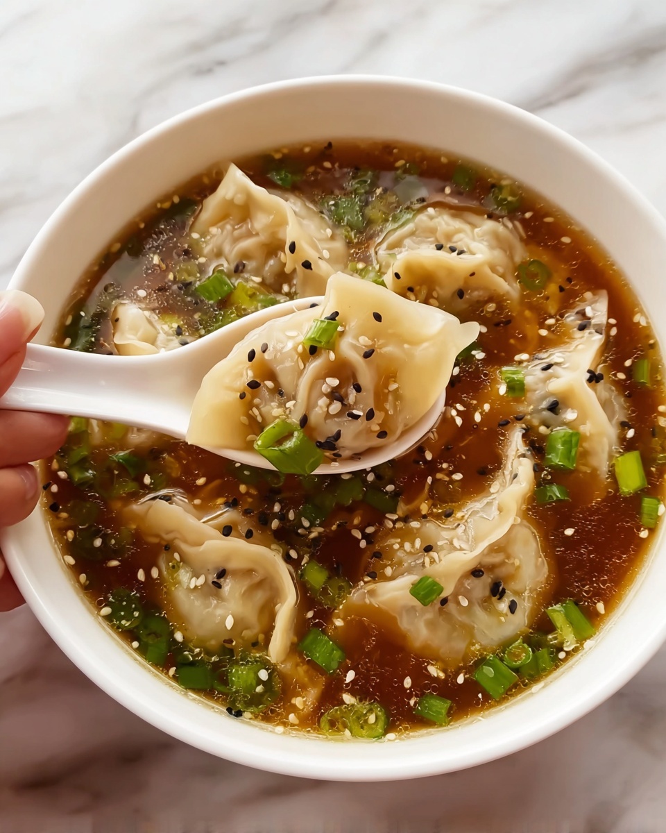 Instant Pot Spicy Dumpling Soup Recipe - Recipe Image