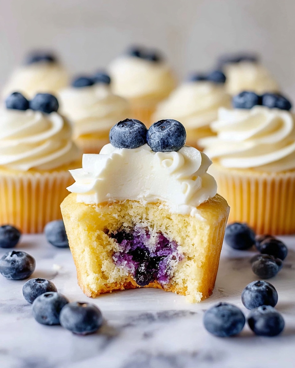 Lemon Blueberry Cupcakes Recipe - Recipe Image