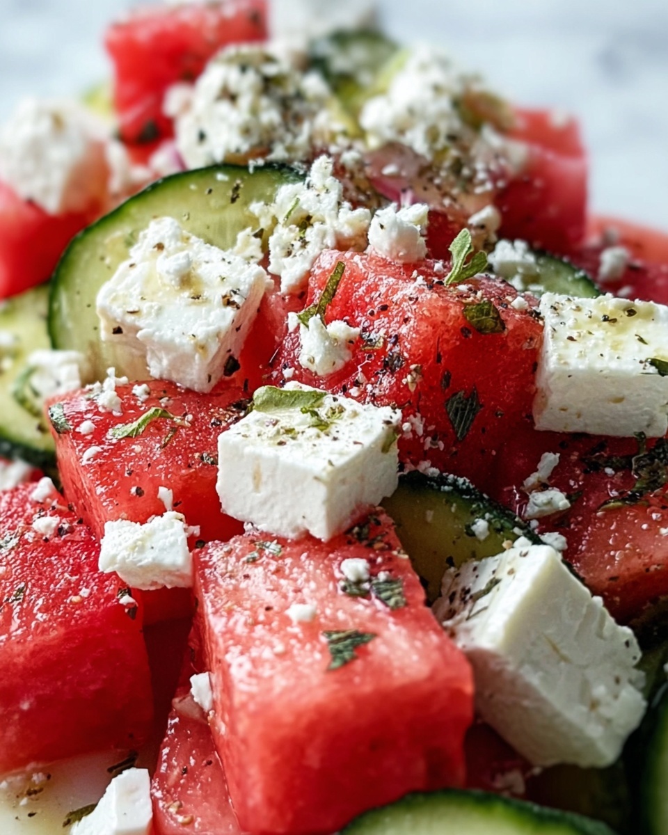 Watermelon Feta Salad with Mint and Lime Recipe - Recipe Image