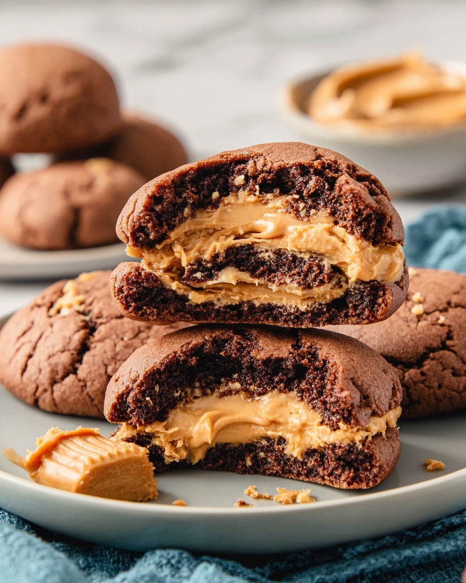 Peanut Butter Stuffed Cookies Recipe - Recipe Image
