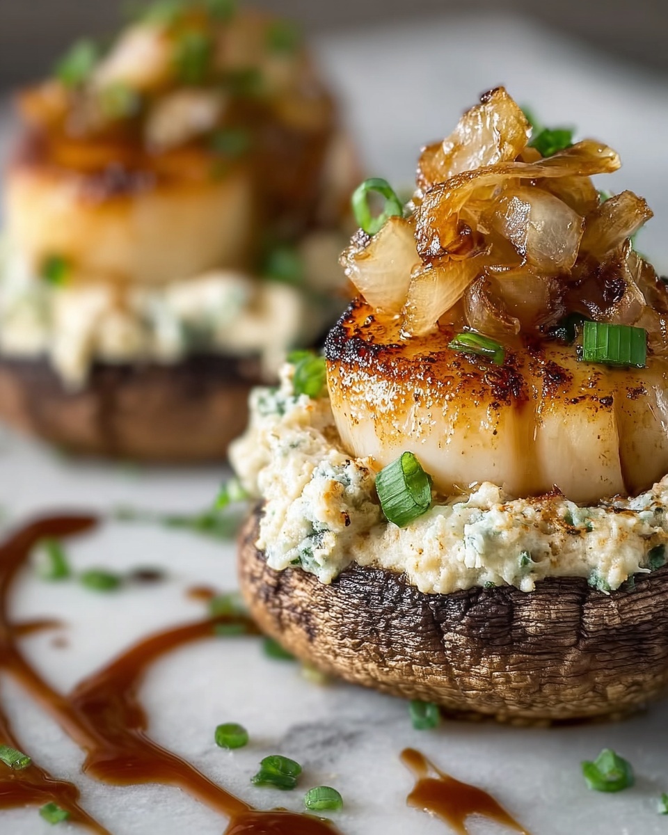 Creamy Garlic Crab-Stuffed Mushrooms Recipe - Recipe Image