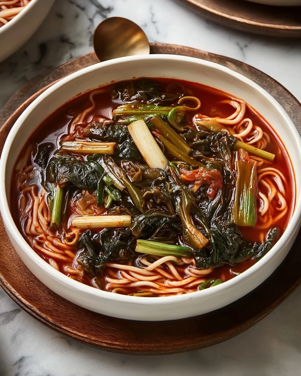 Spicy Korean Noodle Soup Recipe - Recipe Image