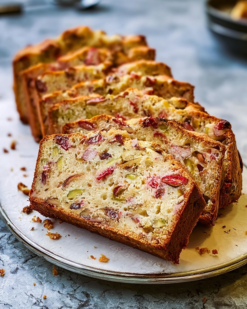 Healthy Rhubarb Whole Wheat Bread Recipe - Recipe Image