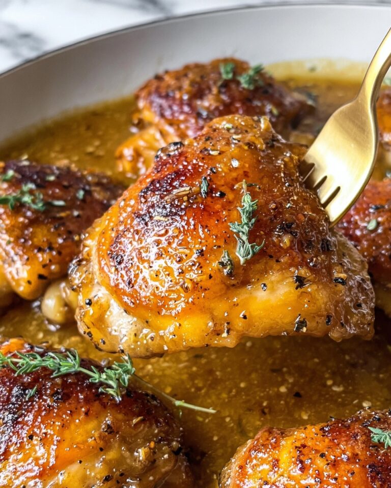 Honey Mustard Baked Chicken Thighs Recipe