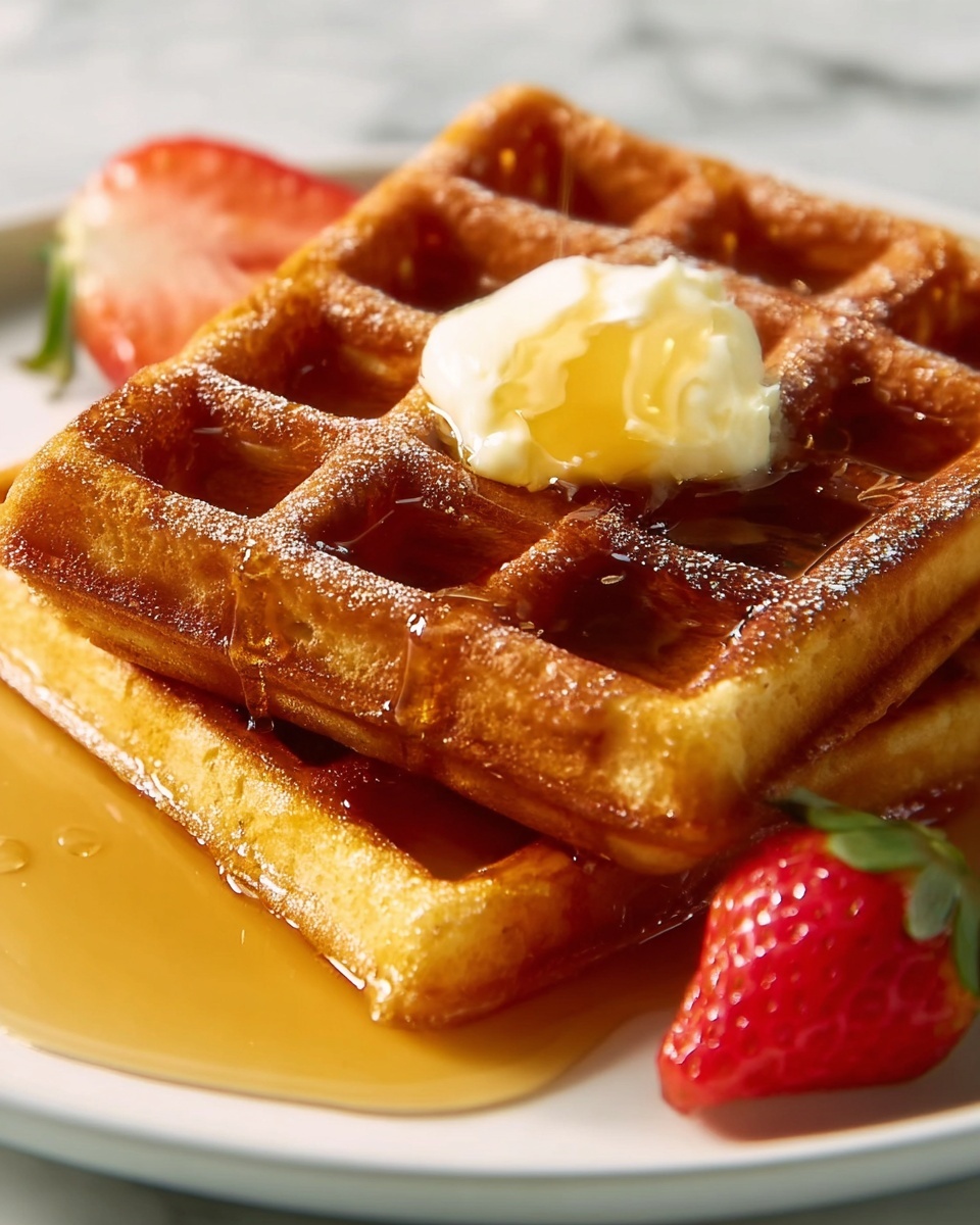 Old-Fashioned Pound Cake Waffles Recipe - Recipe Image