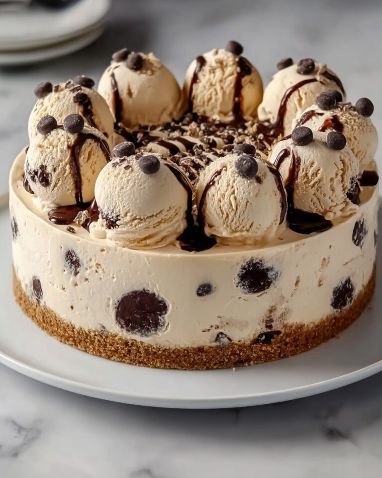 Chocolate Chip Cookie Dough Ice Cream Cake Recipe