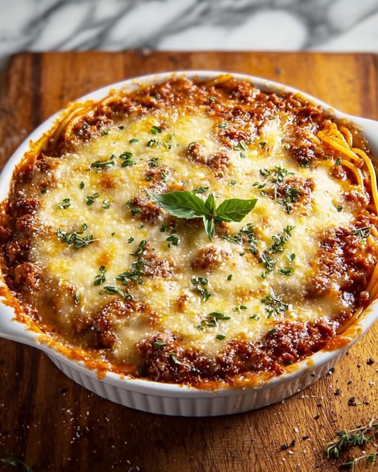 Baked Cream Cheese Spaghetti Casserole Recipe