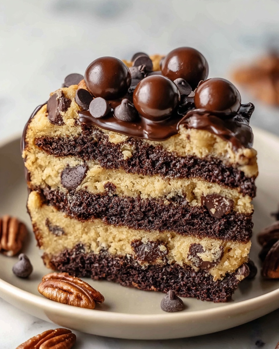 Cookie Dough Brownie Cake Recipe - Recipe Image
