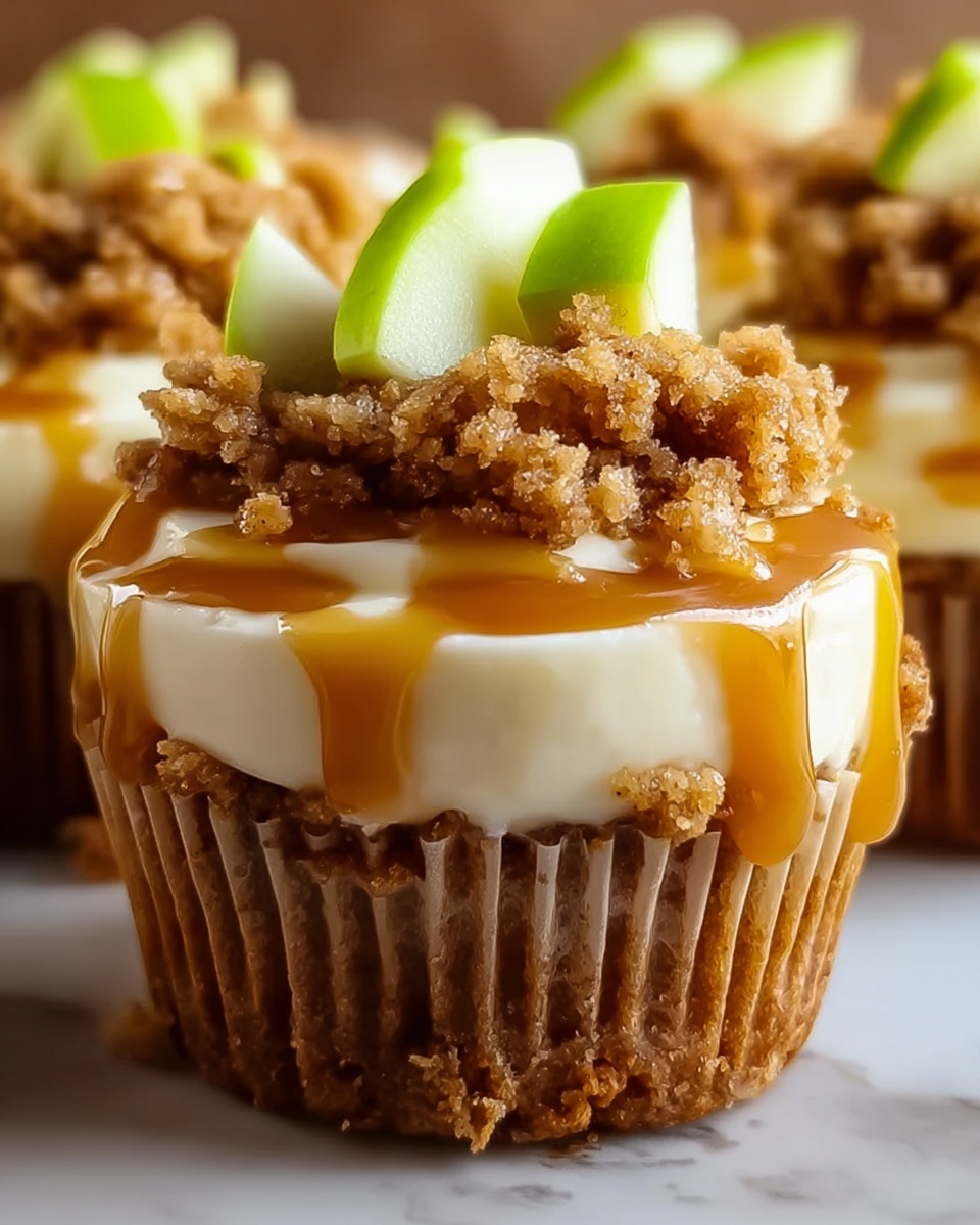 Apple Crisp Cheesecakes Recipe - Recipe Image