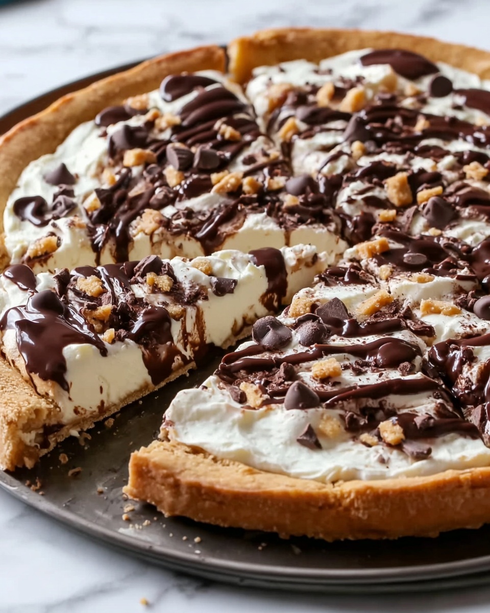 Deep Dish Cookie Dough Cheesecake Pizza Recipe - Recipe Image