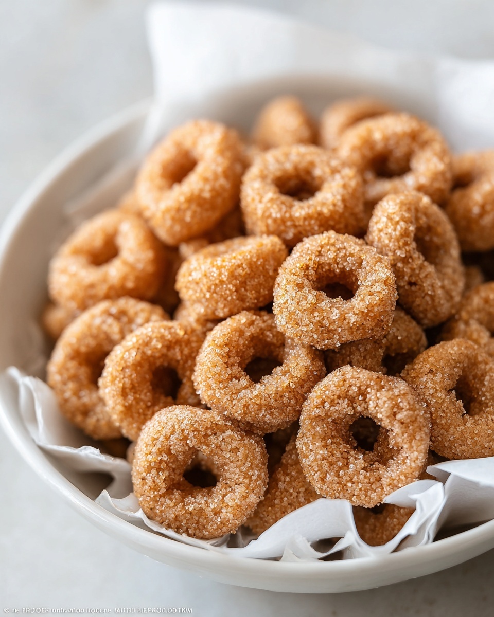 Mini Doughnut Hot Buttered Cheerios Recipe - Recipe Image