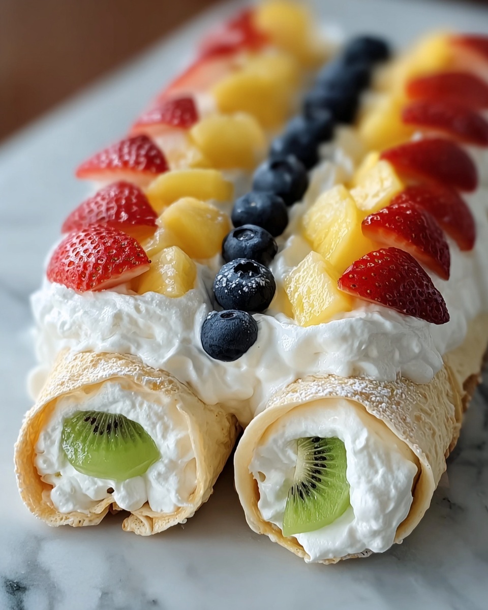 Creamy Cheesecake with Fresh Fruit Salad Recipe - Recipe Image