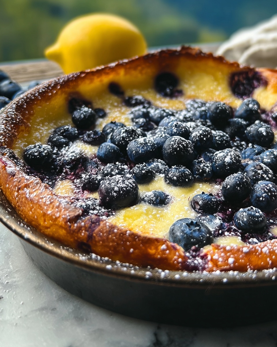 Blueberry Lemon Dutch Baby Recipe - Recipe Image