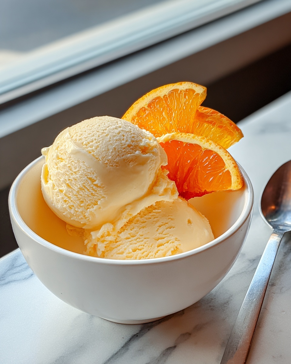 Orange Ice Cream Recipe - Recipe Image