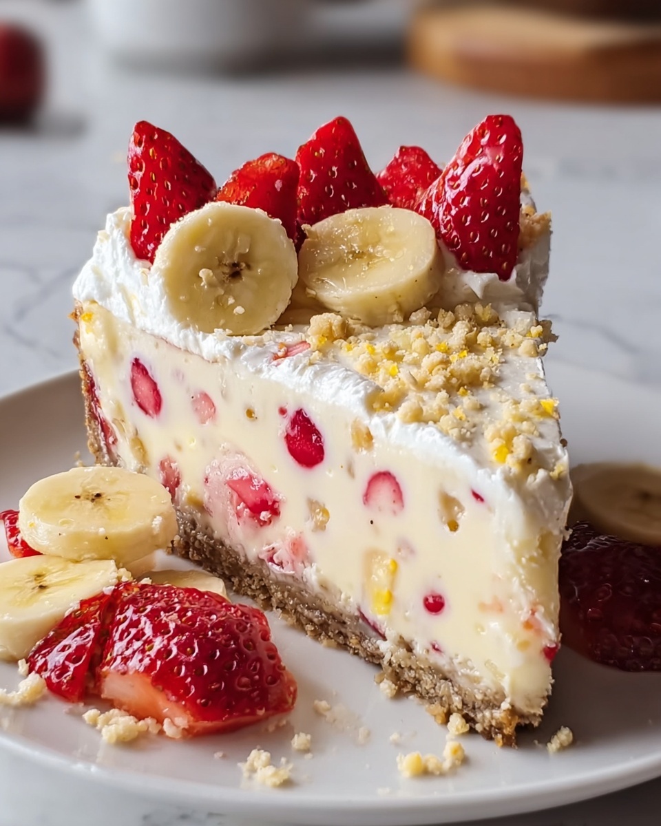 Strawberry Banana Cream Pie Recipe - Recipe Image