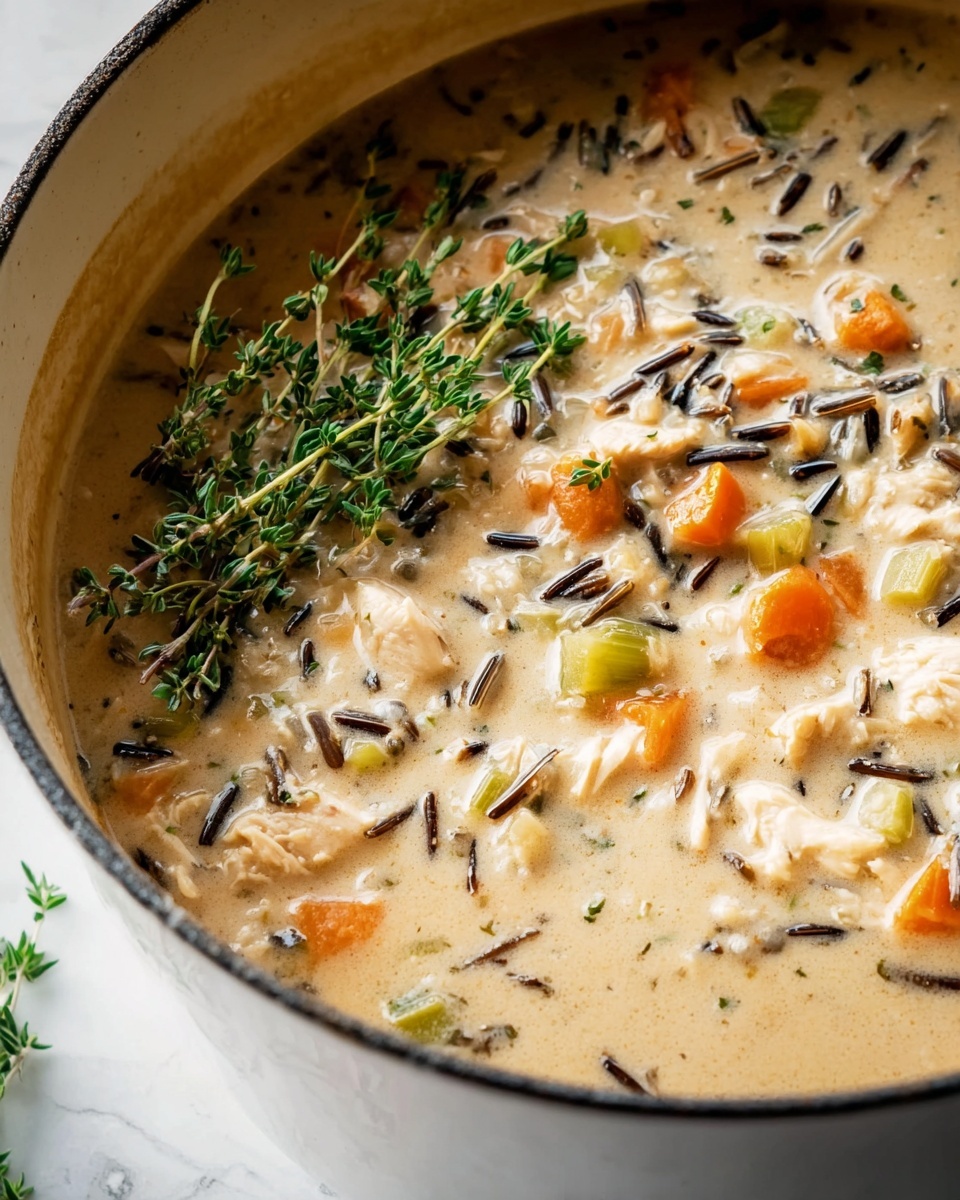Creamy Chicken Wild Rice Soup Recipe - Recipe Image