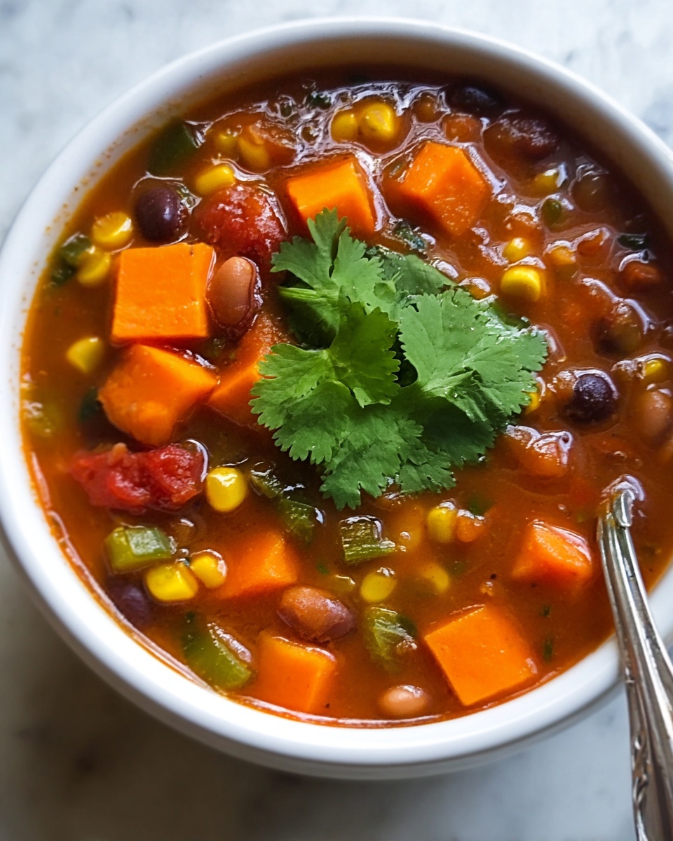 Black-Eyed Pea Sweet Potato Chili Recipe - Recipe Image