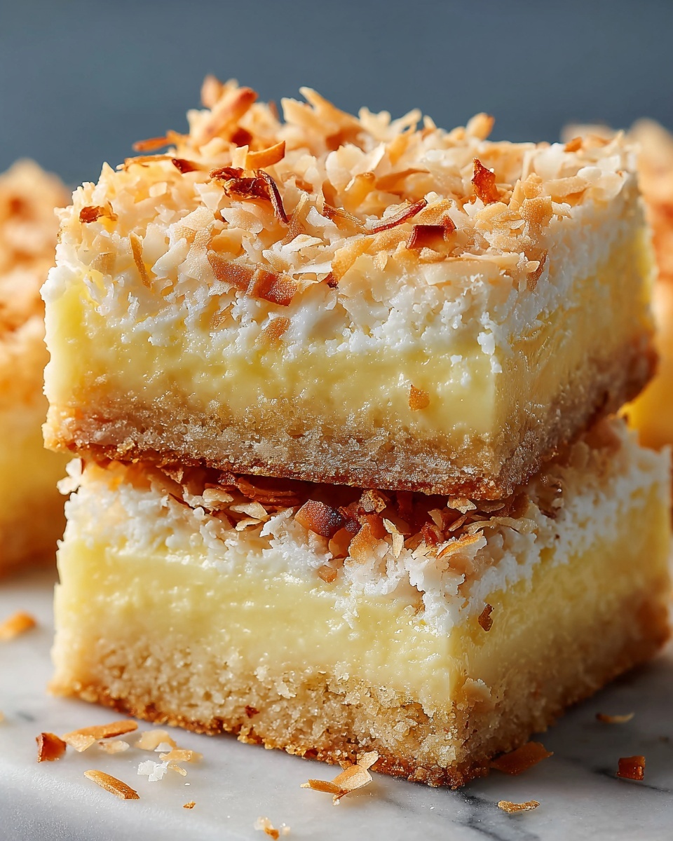 Buttery Coconut Bars Recipe - Recipe Image