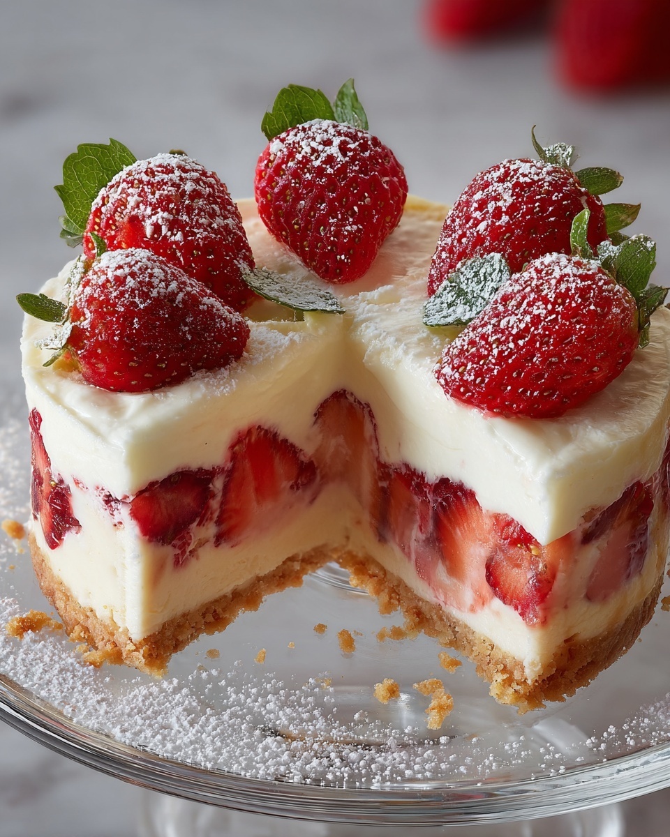 Cheesecake Deviled Strawberries Recipe - Recipe Image