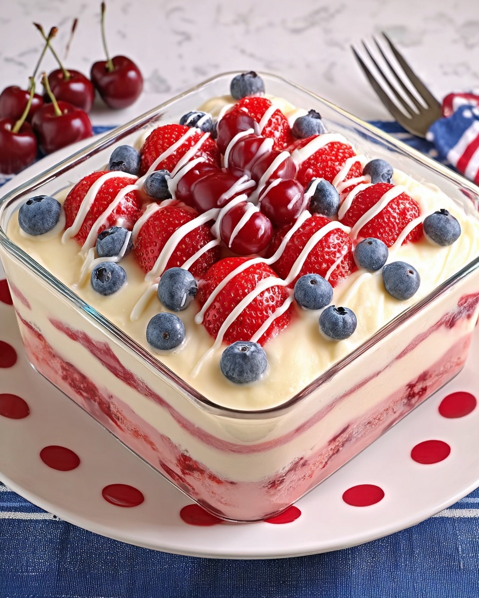 No Bake Summer Berry Icebox Cake Recipe - Recipe Image