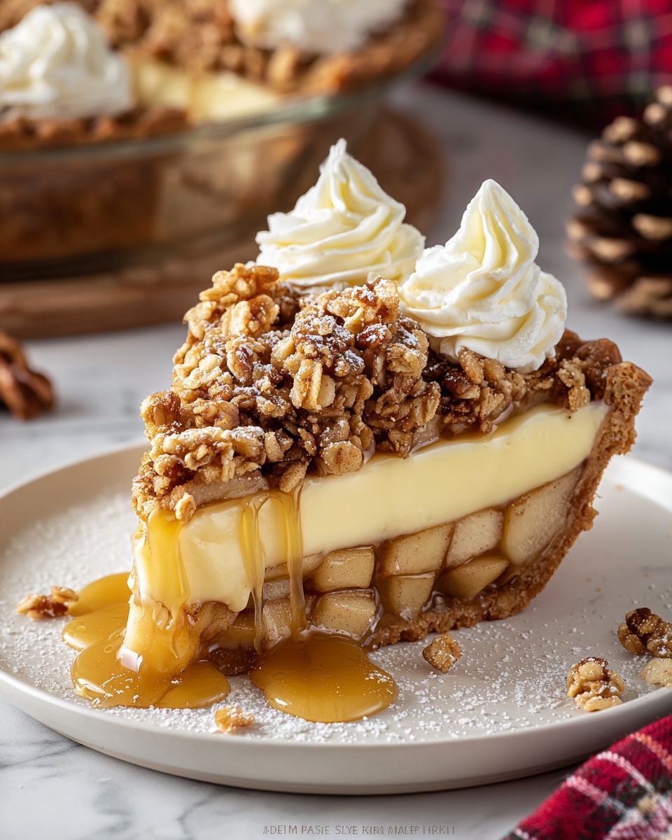 Apple Crisp Cheesecake Recipe - Recipe Image