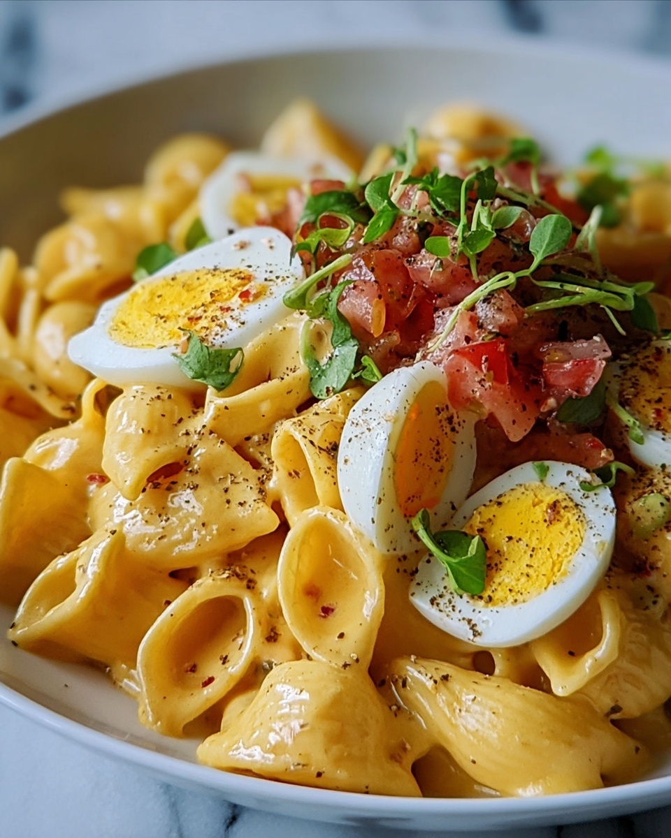 Deviled Egg Pasta Salad Recipe - Recipe Image