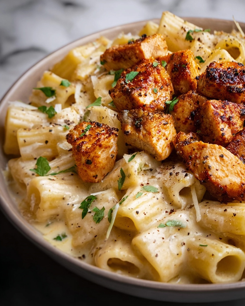 Creamy Cajun Salmon Rigatoni Recipe - Recipe Image