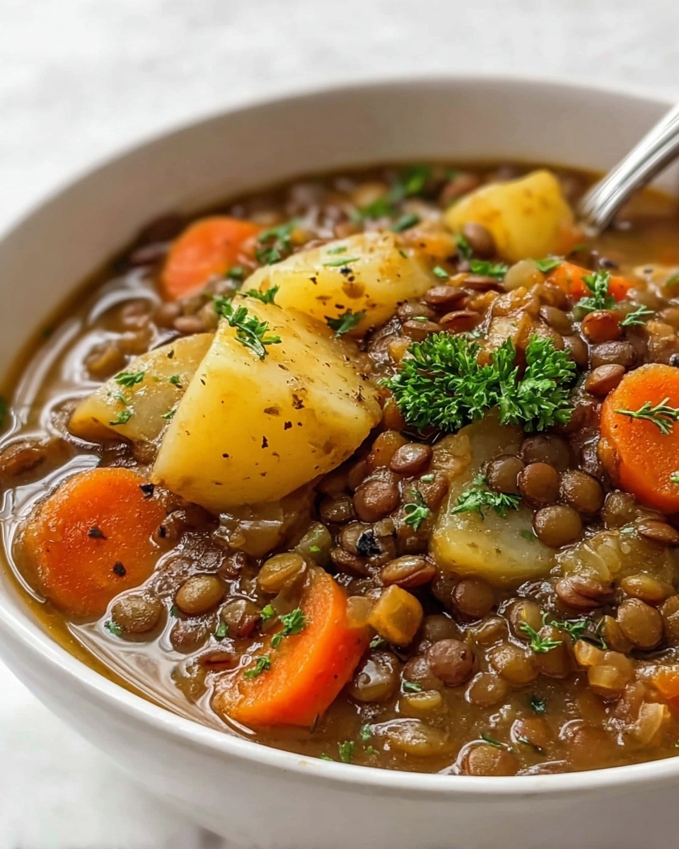 Easy Lentil Potato Soup Recipe - Recipe Image