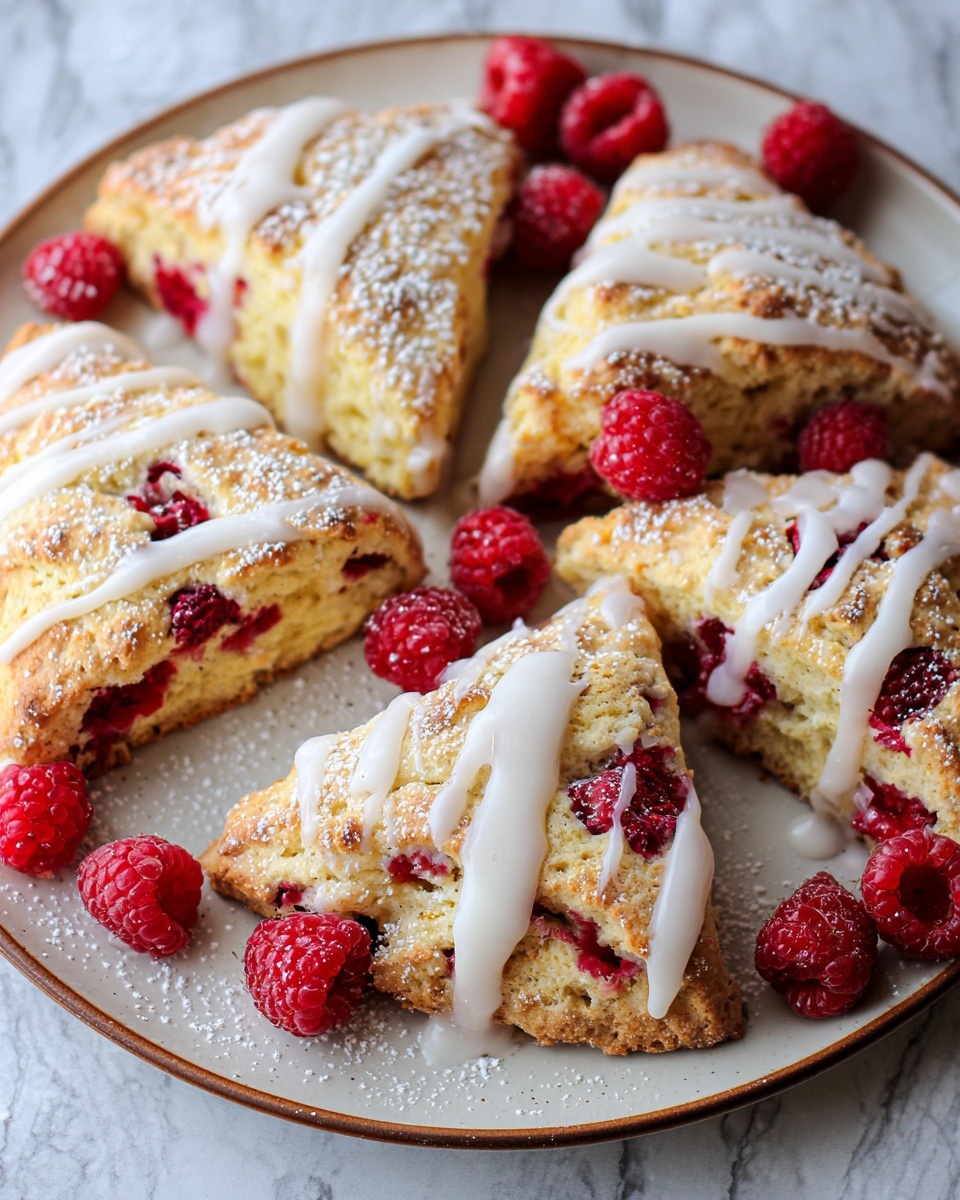 Lemon Raspberry Scones Recipe - Recipe Image