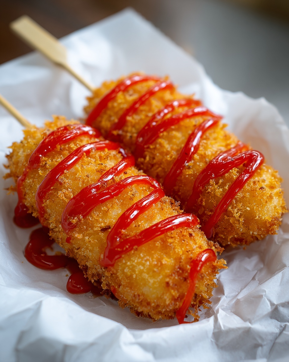 Korean Corndogs with Korean Ketchup Recipe - Recipe Image