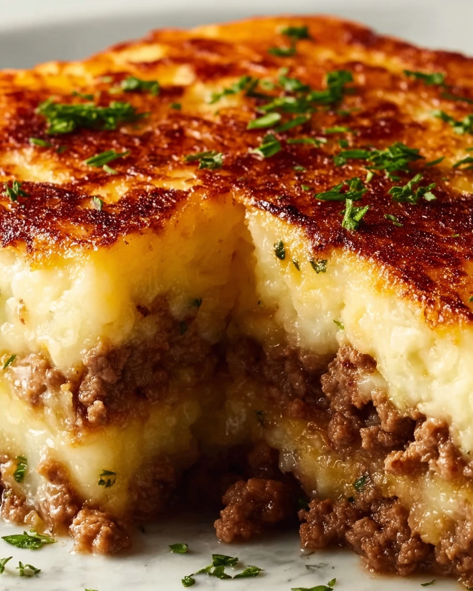 Mashed Potato Pancakes with Ground Beef Filling Recipe - Recipe Image