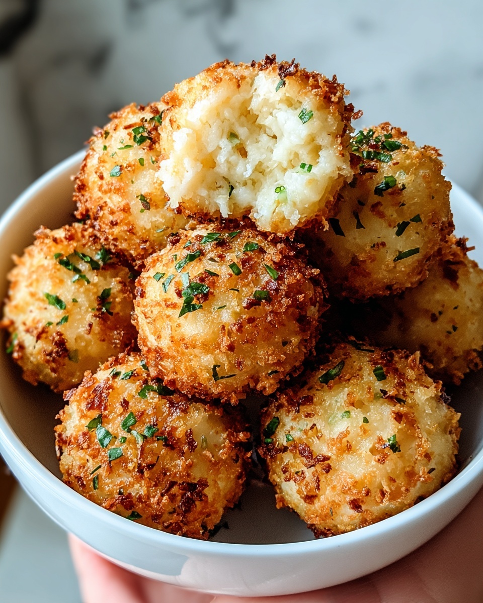 Air Fryer Cheesy Mashed Potato Balls Recipe - Recipe Image