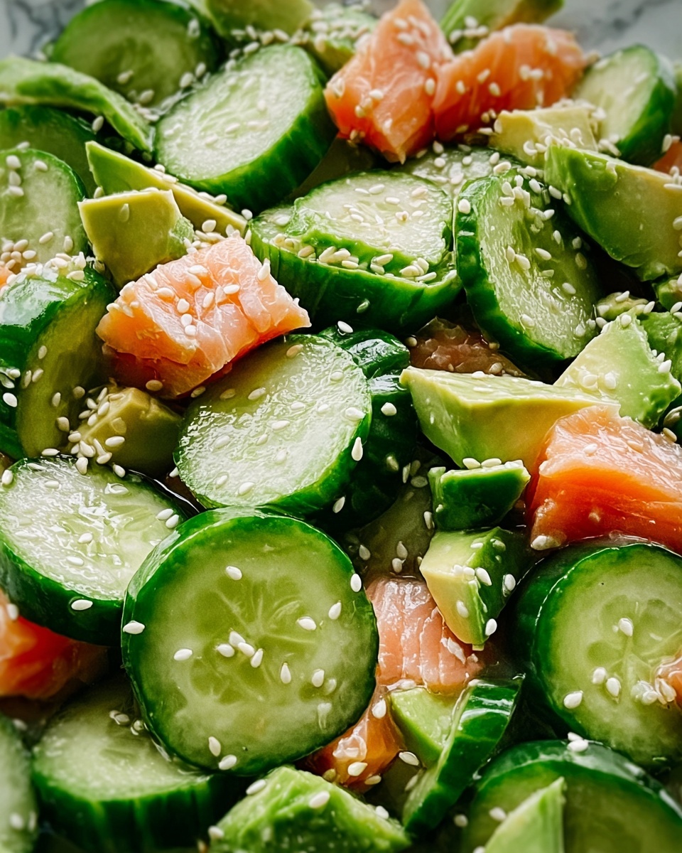 Avocado Tuna Cucumber Salad Recipe - Recipe Image
