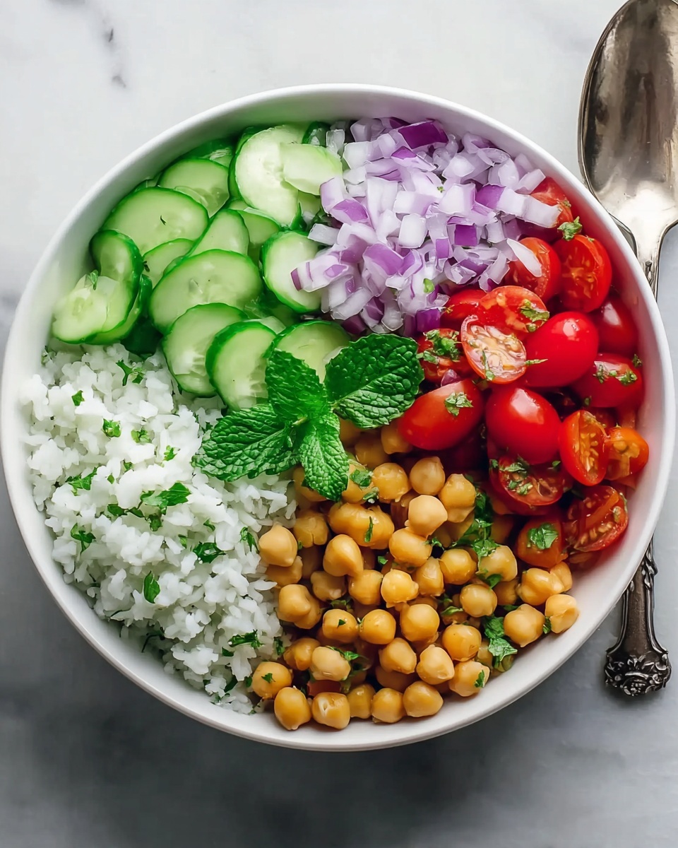 Mediterranean Chickpea Bowls with Tahini Sauce Recipe - Recipe Image