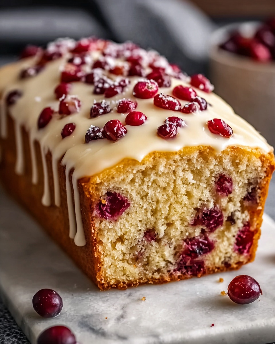 Cranberry Orange Bread with Orange Glaze Recipe - Recipe Image