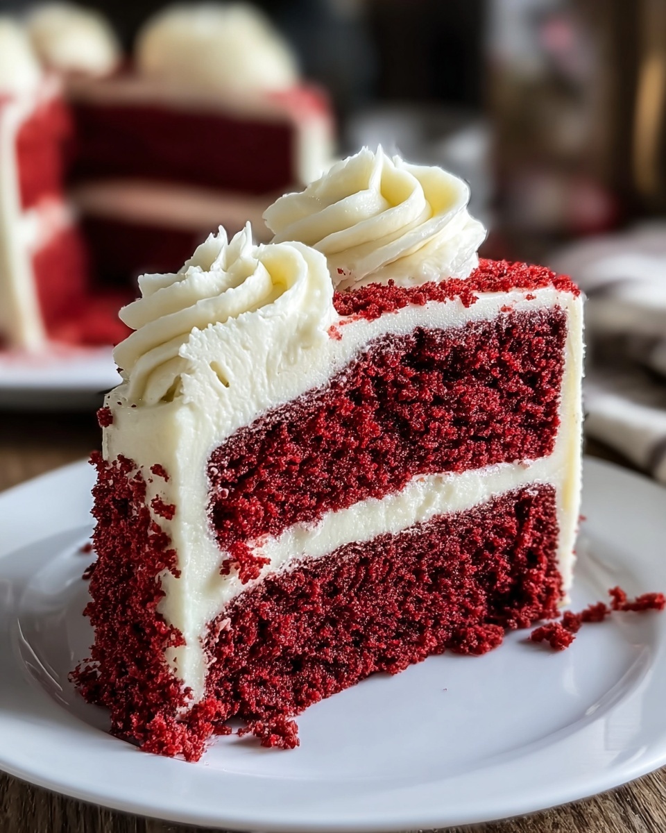 Red Velvet Cake with Cream Cheese Frosting Recipe - Recipe Image