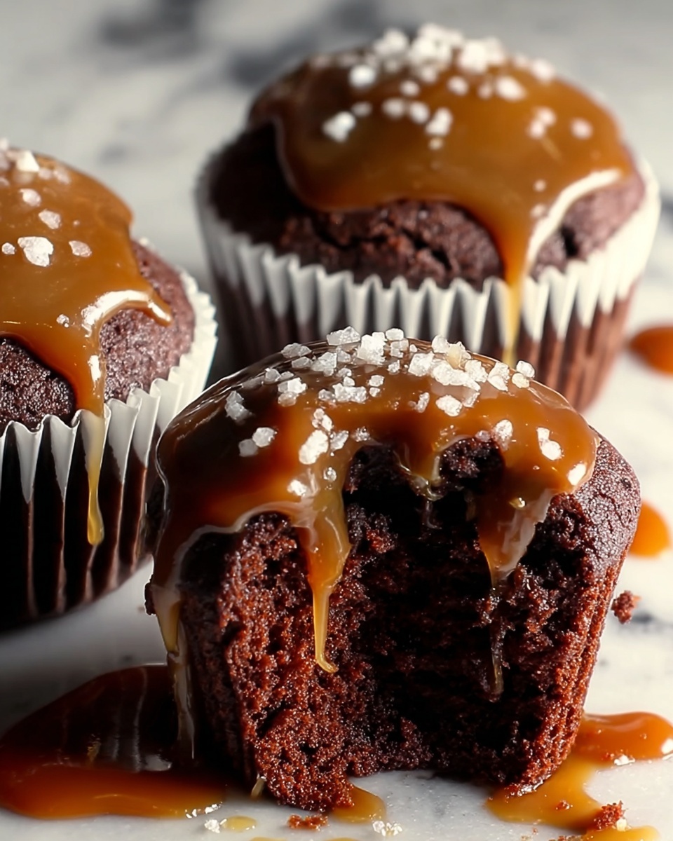 Salted Caramel Lava Cupcakes Recipe - Recipe Image
