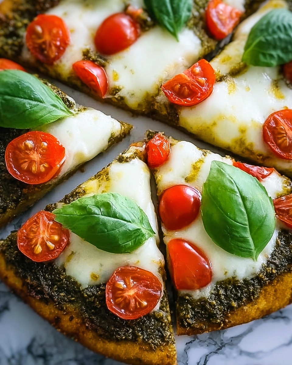 Veggie Garden Pesto Pizza Recipe - Recipe Image