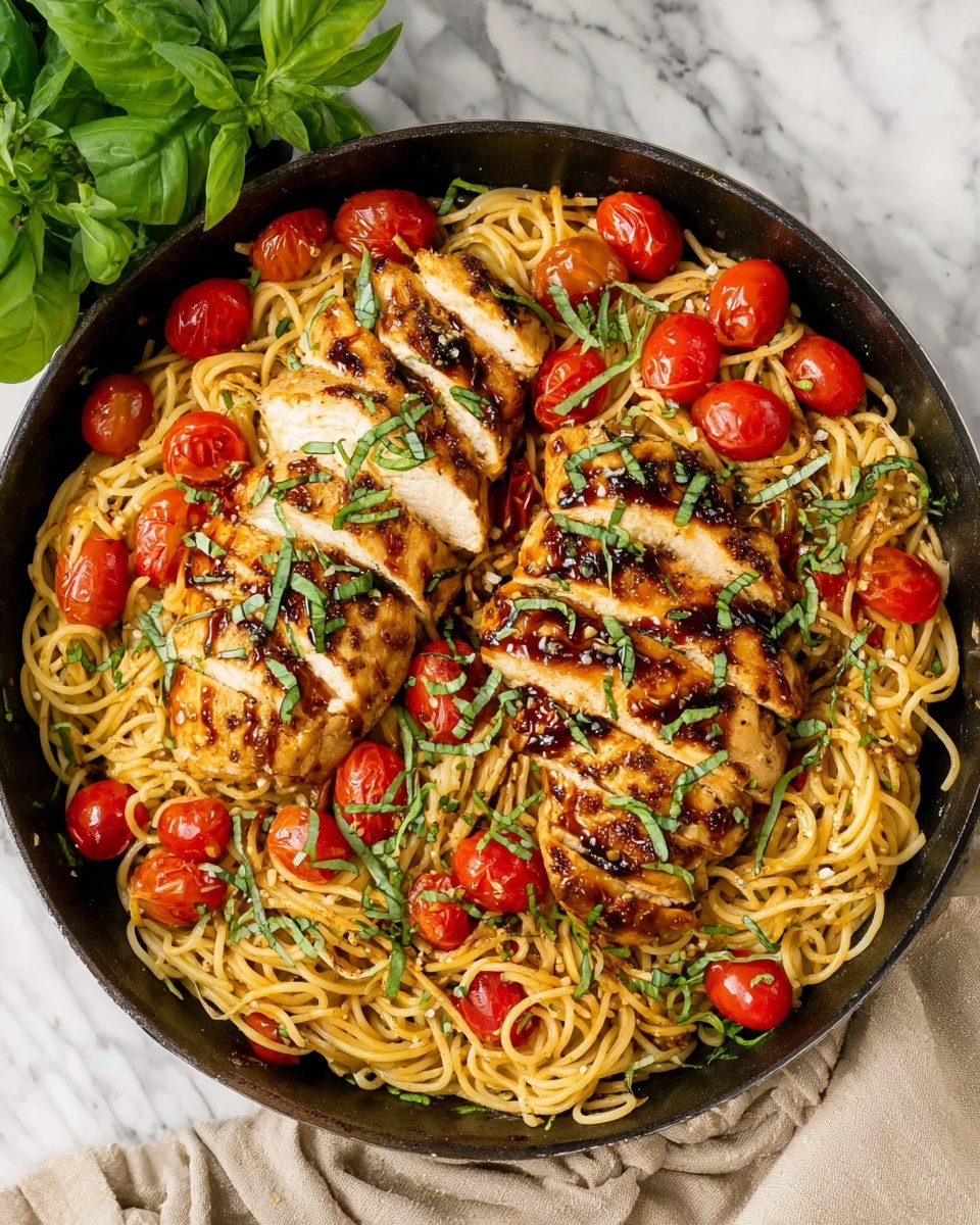 Bruschetta Chicken Pasta Recipe - Recipe Image