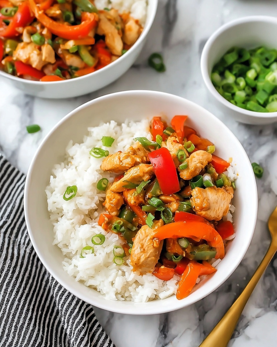 Sweet Chili Chicken Bake with Garlic, Ginger, and Green Onions Recipe - Recipe Image