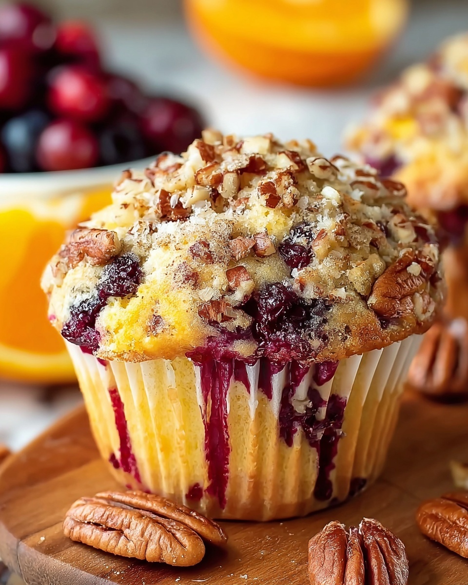 Cranberry Orange Pecan Muffins Recipe - Recipe Image