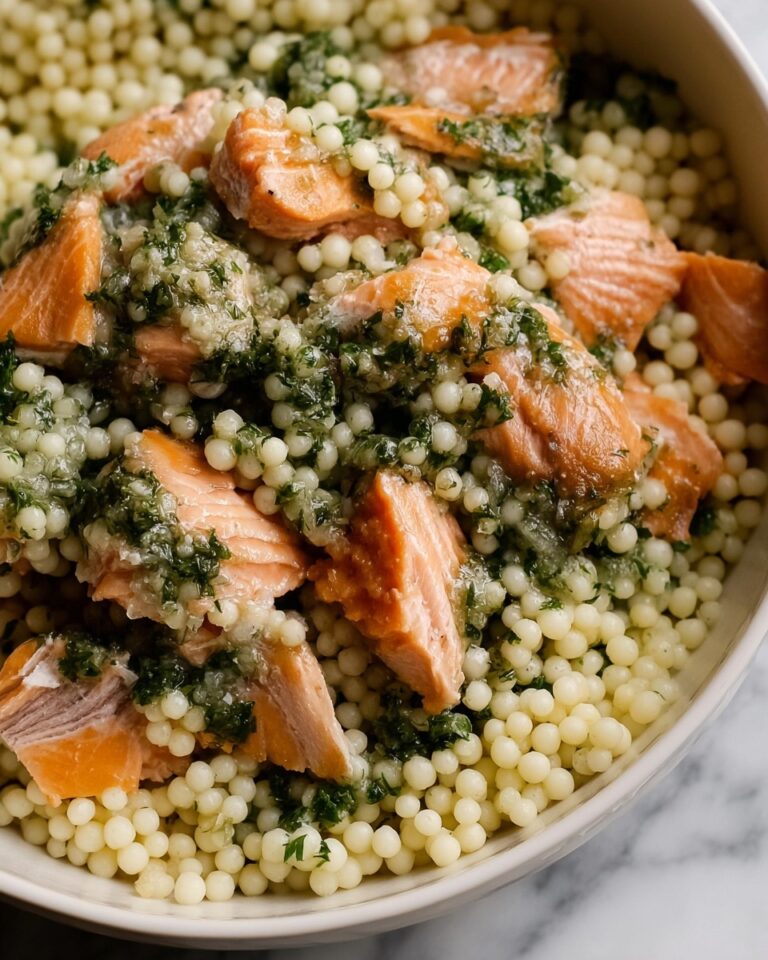 Herbed Pearl Couscous and Salmon Recipe