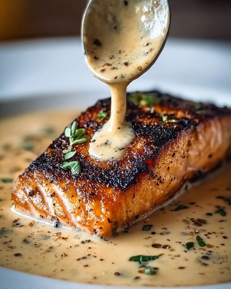 Blackened Salmon with Creamy Dijon Sauce Recipe
