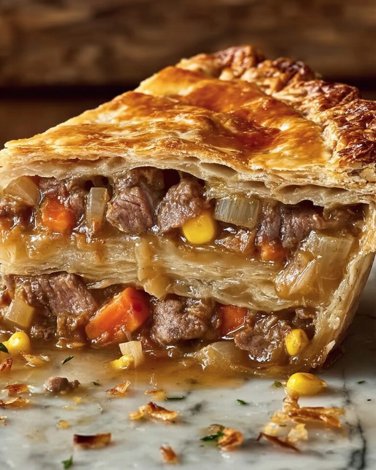 Brisket Pot Pie with Cheddar and Monterey Jack Recipe