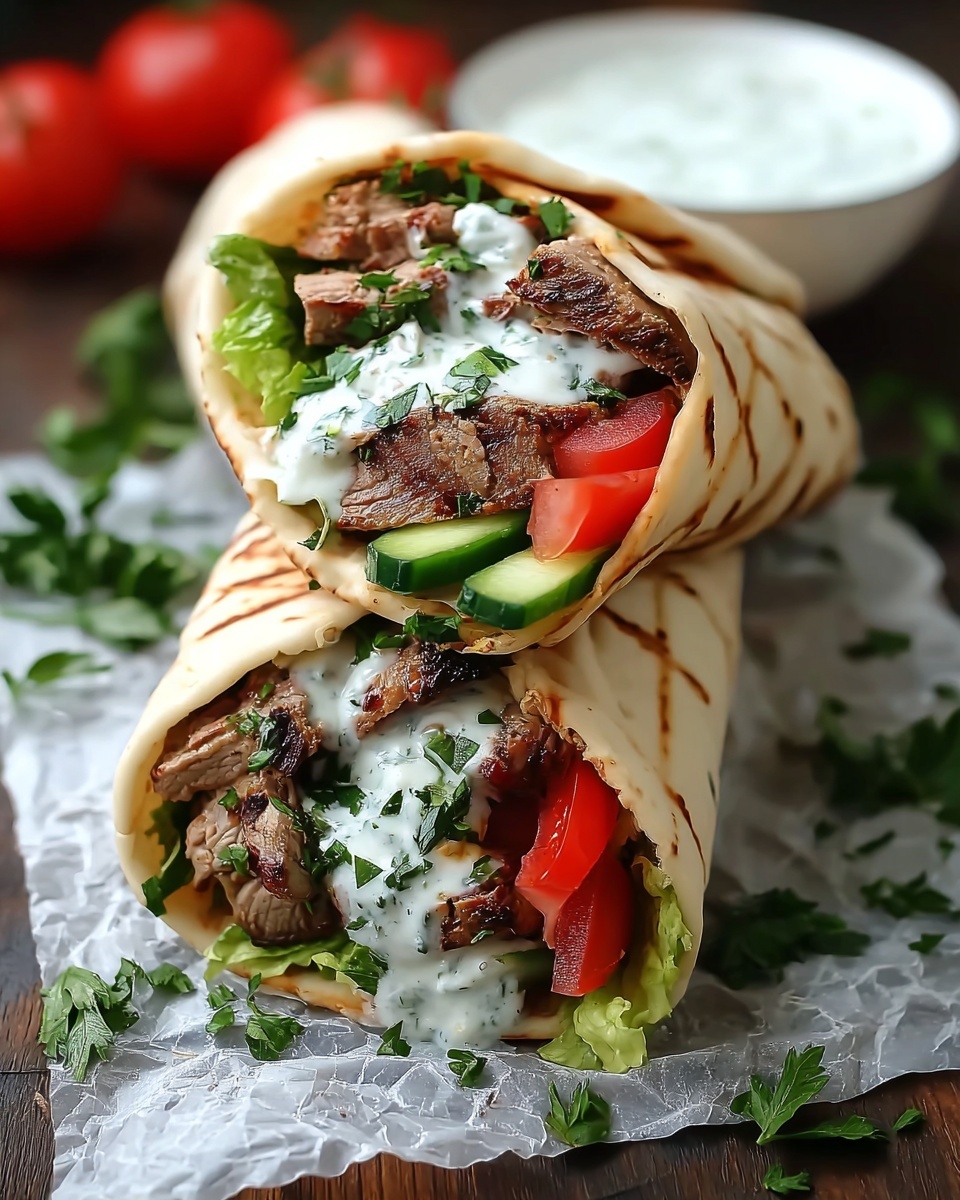 Greek Chicken Gyros Recipe - Recipe Image