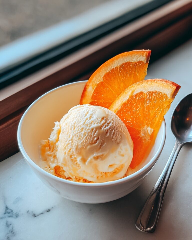 Orange Ice Cream Recipe